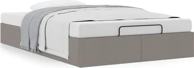 Productafbeelding van Bedframe zonder matras 120x190 cm stof taupe