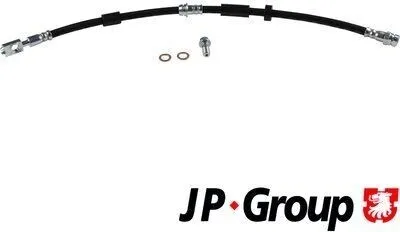 Produktbild von JP GROUP 1161605500 Bremsschlauch Vorne für VW up! Schrägheck (121, 122, BL1, BL2) load up! Kastenwagen (121, 122, BL1, BL2) für SKODA für SEAT Mii