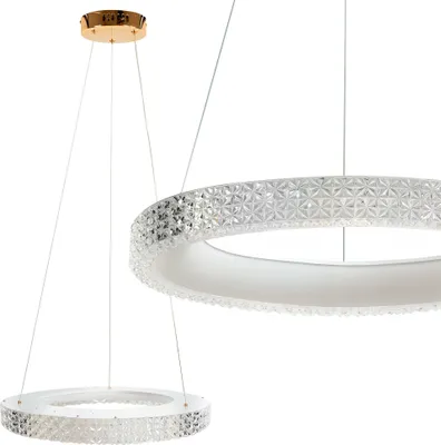 Produktbild von TOOLIGHT Led-Hängelampe Ms002-Cp 60Cm Rose Gold