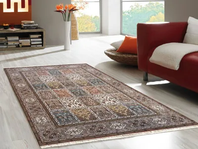 Produktbild von Teppich BACHTIARI | Farbe: Beige; Größe: 70 x 140 cm | strapazierfähig und leicht zu reinigen | Wohnzimmer | Schlafzimmer