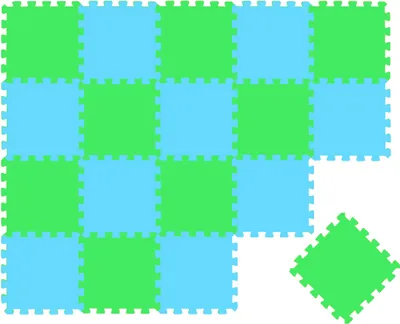 Produktbild von 18 Teile Baby Kinder Puzzlematte ab Null - 30x30 Puzzle Spielmatte Krabbelmatte