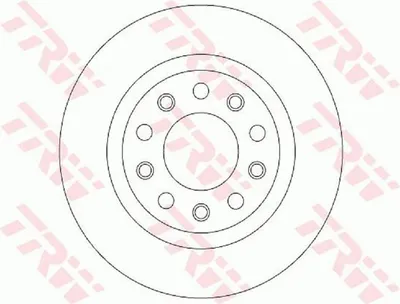 Produktbild von 2x TRW Bremsscheibe DF8070 für ALFA ROMEO GIULIETTA (940) 40 5mm 264mm