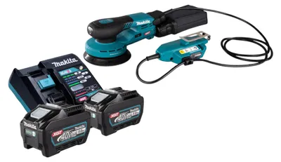 Zdjęcie produktu dla Makita BO 001 CGT201 Akumulatorowa szlifierka oscylacyjna 40 V maks. 125 mm skok 5,0 mm Bezszczotkowa + 2x akumulator 5,0 Ah + ładowarka