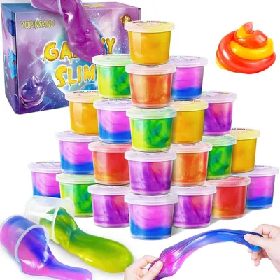 Productafbeelding van Galaxy slime kit - Set van 24 - Slime Party favors voor kinderen