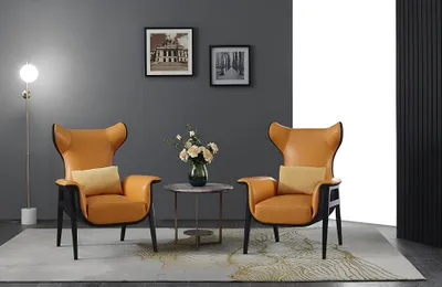 Obrázek produktu pro Designové 1místné křeslo 70 x 90 cm obývací pokoj jednomístná pohovka lounge club