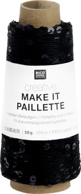 Produktbild von Rico - Creative Make It Paillette 0013 schwarz