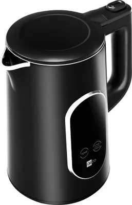 Produktbild von Aqa Elite Wasserkocher Edelstahl Schwarz, ohne Plastik im Wasserbereich, Temperaturkontrolle, Warmhaltefunktion, Cool-Touch
