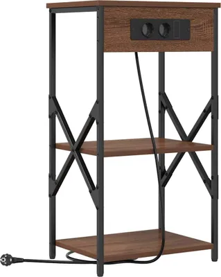 Obrázek produktu pro Noční skříňka Hnědý dub 41 x 31 x 76 cm kompozitní dřevo
