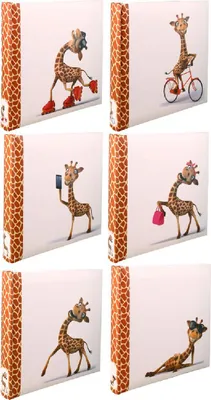 Produktbild von Walther XL Kinderfotoalbum „Giraffe“, 30 x 30 cm, 100 weiße Seiten, verschiedene Motive