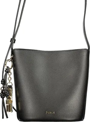 Produktbild von Elegante schwarze Minibucket Bag mit verstellbarem Schultergurt
