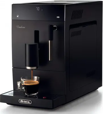Image de Machine à café Ariete Diadema Automatica 1452/00, 1.5 l, Moulin à café intégré, 1350 W, 19 bars, Ecran tactile, Cuiseur vapeur, Noir