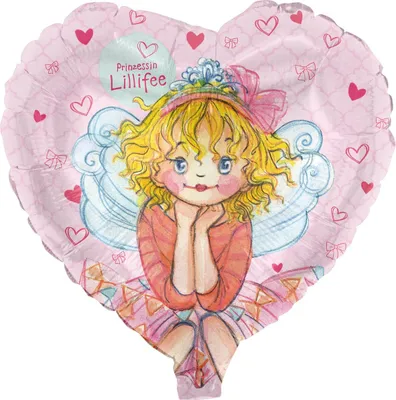 Produktbild von Prinzessin Lillifee Folienballon, Ø45 cm, rosa Heliumballon zum Geburtstag Pricess