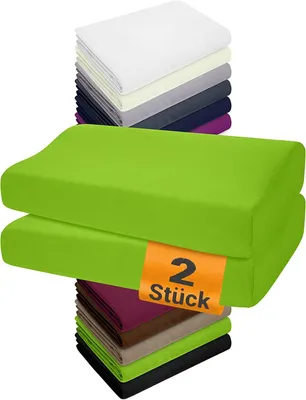 Produktbild von 2er Set Kissenbezüge für Gesundheitskissen Größe M, 35-40 x 55-60 cm, Apfelgrün