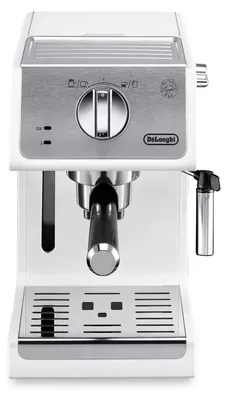 Produktbild von DeLonghi Active Line ECP33.21.W, Arbeitsfläche, Kombi-Kaffeemaschine, 1,1 l, Gemahlener Kaffee, 1100 W, Farbe: Weiß