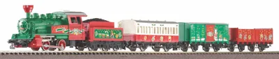 Produktbild von Piko Weihnachtszug Starter Set mit Dampflokomotive und Tender - 57081