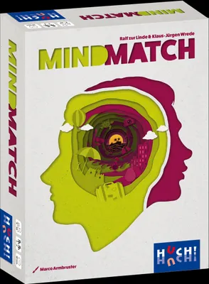 Produktbild von HUCH! | Mindmatch | Gesellschaftsspiel | Partyspiele für Familie | Ratespiel für Erwachsene | Errate die Gedanken der Mitspieler | Wörter Spiel auf Zeit | Familienspiele | Für 3-6 Spieler ab 8 Jahren