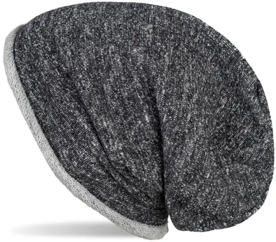 Produktbild von styleBREAKER Beanie Mütze mit all over Glitzer im Melange Look mit Rollrand, Slouch Longbeanie, Glitzermütze, Damen 04024143