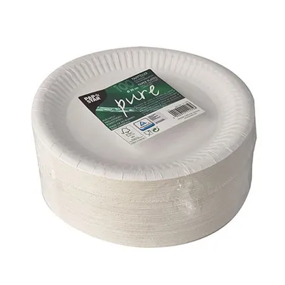Obrázok produktu pre Papstar jednorazový kartónový tanier okrúhly 20 cm biely papierový tanier 100 kusov
