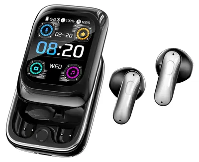 Zdjęcie produktu dla NE48 KI - Słuchawki tłumacza 3-w-1, Bluetooth. 6 słuchawek tłumaczy, tłumaczenie w czasie rzeczywistym w 165 językach i 11 trybach. 50 godzin pracy na baterii. Tłumacz