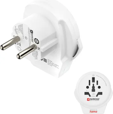Produktbild von Hama Reiseadapter World to Europe, 1x USB