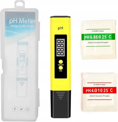Zdjęcie produktu dla Miernik 0-14Ph Wody Atc Z Guzikami Ph-02 Niebieski