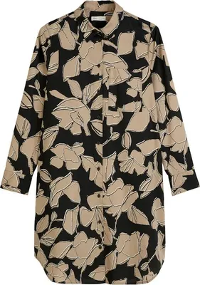 Produktbild von Marc OŽPolo Casual (318) Dress, A-line, shirt details, long, multi E49 E49 34