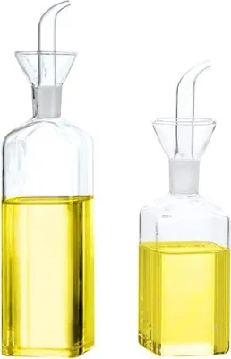 Produktbild von Famanu Ölspender mit Ausgießer für Küche und Grill - 250 ml + 500 ml