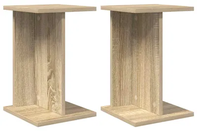 Produktbild von Eleganten-Stil Pflanzenständer 2er Set,Blumentopfregal, Ausstellungsregal,Modernes Design, Sonoma-Eiche 25x25,5x40,5 cm - Pflanztische - Möbel26