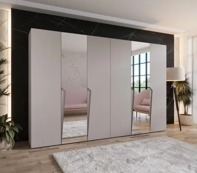 Produktbild von Spiegelschrank 300 cm SORAYA 2 - Kaschmir / Kaschmirgriffe