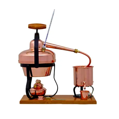 Produktbild von Destille 1,25 Liter mit Spiritusbrenner und Thermometer
