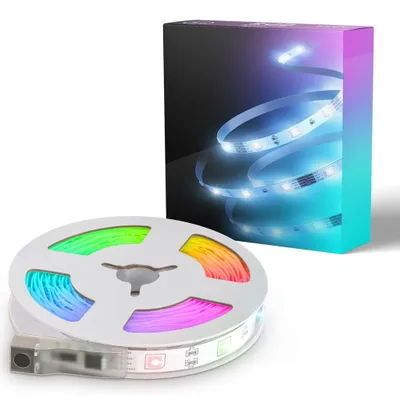 Image de B.K.Licht I 3m ruban led interieur | Bande LED USB I Bande lumineuse I Bande LED RGB I Bande à changement de couleur I Guirlande lumineuse colorée I Bande télécommandée I Bande lumineuse autocollante
