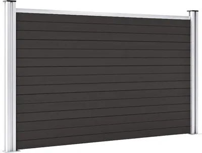 Produktbild von vidaXL Zaunelement WPC 180x105 cm Schwarz