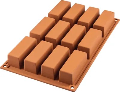 Produktbild von Silikomart Muffinbackform Mini CAKE 12er 7,9cmx2,9cmx3cm Silikon, terracotta