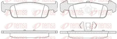 Produktbild von REMSA Bremsbeläge Satz Vorne Bremsklötze für DACIA SANDERO II 1540.10