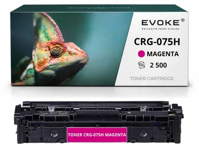 Produktbild von Evoke Toner-Kompatibilkartusche für den Canon-Drucker CRG-075H / W2193X CRG075HM, Magenta, 2.500 Seiten, kompatibel mit HP Color LJ Pro 3202dn, 3202dw, 3302fdng