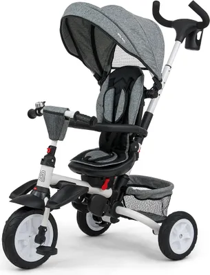 Produktbild von Milly Mally Dreirad 6in1 Stanley Gummi Grau