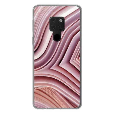 Produktbild von MuchoWow® Handyhülle Schutzhülle Hülle für Huawei P40 Lite Natursteine - Rosa - Großaufnahme Silikon Softcase Handy Hülle - Handy
