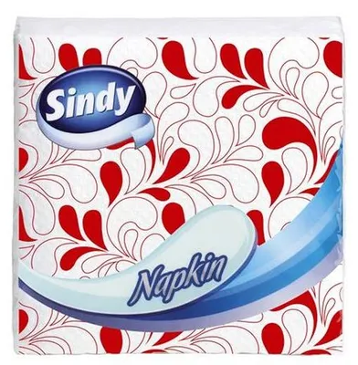 Obrázok produktu pre Servítky "Sindy", s vzorom, 1-vrstvové, 45 ks