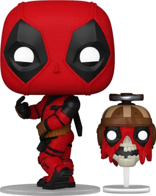 Obrázok produktu pre Figúrka POP od spoločnosti Marvel: Deadpool & Wolverine, Deadpool s figúrkou Headpool