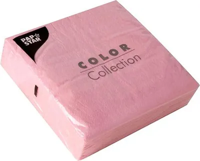 Produktbild von 1-lagige rosa Servietten 1/4 33 x 33 cm 100 Stück.
