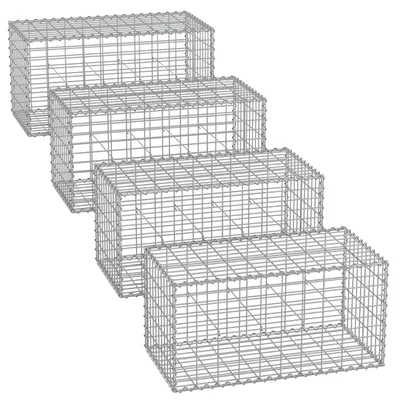 Obrázok produktu pre Schanskorf, rozmery 100 x 50 x 50 cm - Oceľová sieťová konštrukcia - Pozinkovaná oceľ