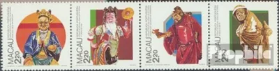 Produktbild von Briefmarken Macau 1987 Mi 569-572 Viererstreifen (kompl.Ausg.) postfrisch Keramiken