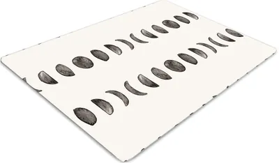 Produktbild von Stuhlunterlage Bürostuhlunterlage 120 cm x 90 cm Bodenmatte Bürostuhlunterlage - Mond