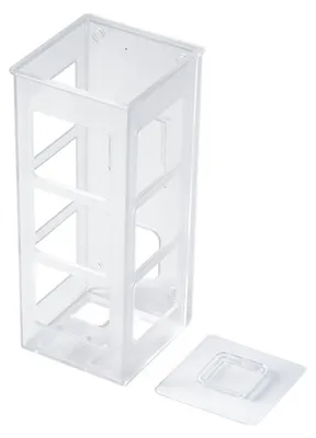 Produktbild von Wandmontierter Haarglätterhalter Rack HIPS Friseur-Curling-Werkzeuge Hängende Organizer-Box für Badezimmer Schlafzimmer Transparent