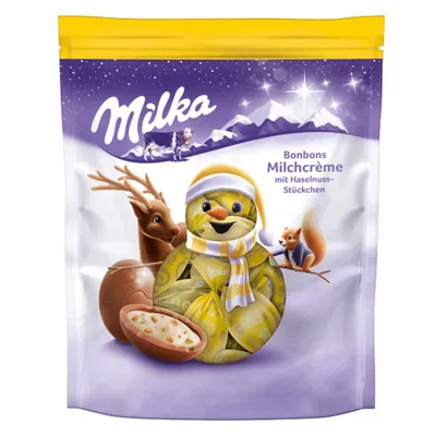 Zdjęcie produktu dla Milka słodycze mleczne nadzienie kremowe z gładką czekoladą z mleka alpejskiego 86g