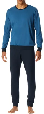 Produktbild von Uncover by Schiesser - Basic - Schlafanzug (54 Blau)