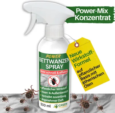 Produktbild von Bettwanzen Abwehrspray Power-Konzentrat 500 ml – Mittel gegen Bettwanzen für Schlafzimmer & Matratzen – Bettwanzen Spray, Bettwanzen Bekämpfung