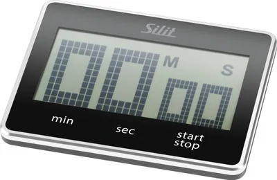 Obrázok produktu pre Silit Attimo, Digitálna kuchynská minútka, Čierna, LCD, Voľne stojace, AAA, 1,5 V