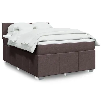 Produktbild von Möbel Boxspringbett mit Matratze Dunkelbraun 140x190 cm Stoff 2025