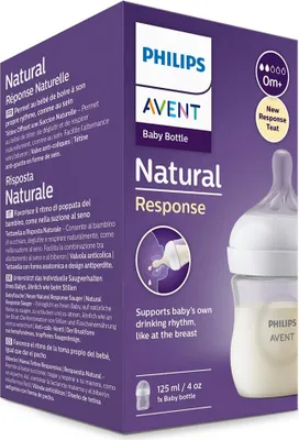 Produktbild von Philips AVENT Natural Response SCY900/01 Babyflasche 125ml, Sauger 2, langsame Durchflussrate